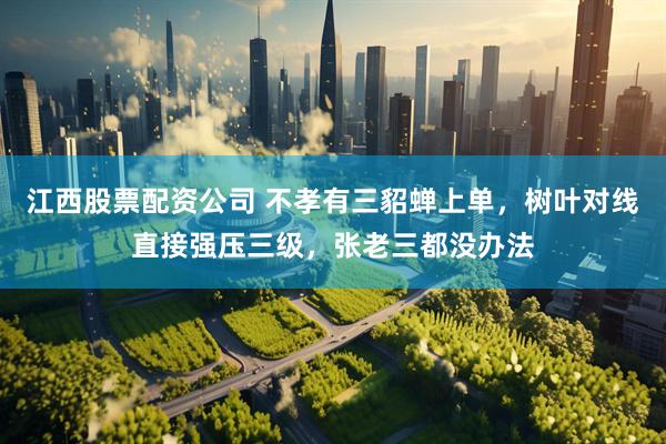 江西股票配资公司 不孝有三貂蝉上单，树叶对线直接强压三级，张老三都没办法
