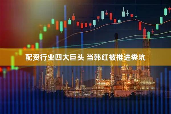 配资行业四大巨头 当韩红被推进粪坑
